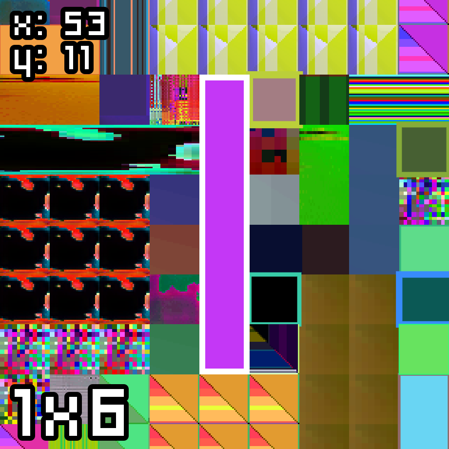 XITY #304 - x:53 y:11 - 1x6